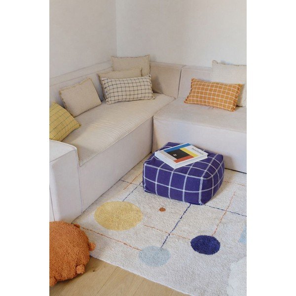 Poggiapiedi blu scuro Geo Block – Lorena Canals-image-3