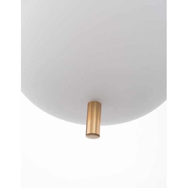 Lampadario bianco/color ottone in vetro ø 22 cm Lato – Nova Luce-image-4