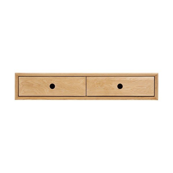 Mensola colore naturale chiaro in rovere massiccio 80 cm Luzern – House Nordic-image-4