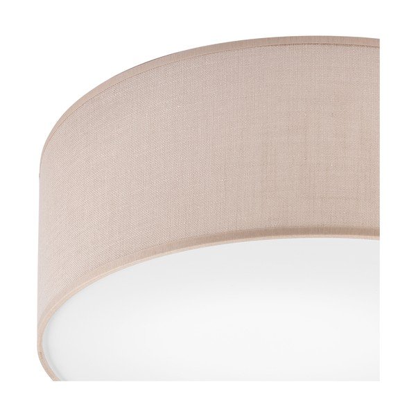 Lampada da soffitto beige con paralume in tessuto ø 35 cm Vivian - LAMKUR-image-3