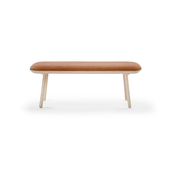 Panchina in velluto arancione , 140 cm Naïve - EMKO-image-2