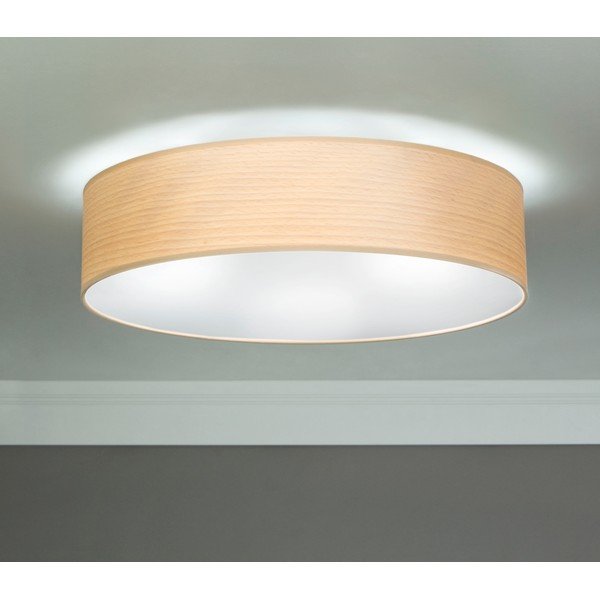 Lampada da soffitto in impiallacciatura naturale di faggio sbiancato TSURI L, ⌀ 40 cm Tsuri - Sotto Luce-image-1