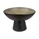 Ciotola nera/beige in gres ø 31,5 cm By Hand  – Mette Ditmer Denmark