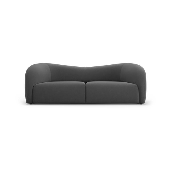 Divano in velluto grigio 197 cm Santi - Interieurs 86