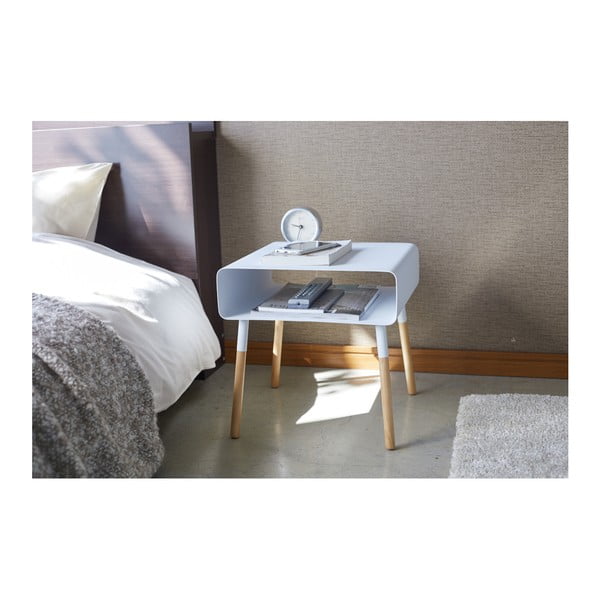 Tavolino bianco, altezza 35 cm Plain - YAMAZAKI-image-4