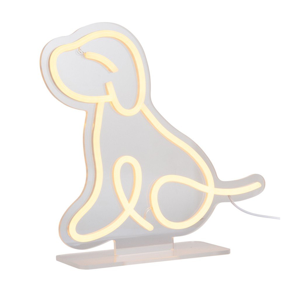 Lampada da tavolo per bambini gialla Sitting Dog – Leitmotiv | Lampade per bambini