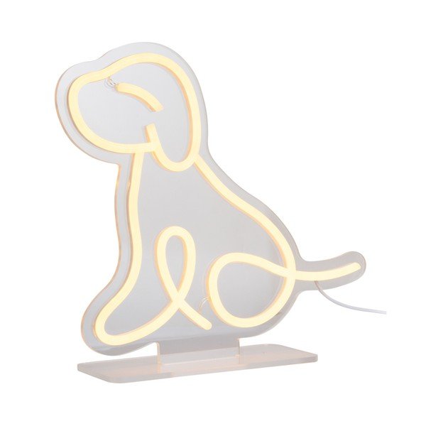 Lampada da tavolo per bambini gialla Sitting Dog – Leitmotiv