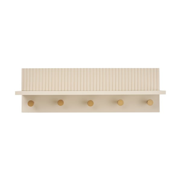 Attaccapanni da parete beige con scaffale 50 cm Rocca – House Nordic