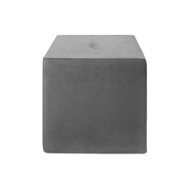 Pouf grigio chiaro , 40 x 45 cm Margaret - Mazzini Sofas-image-2