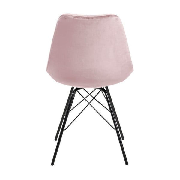 Sedia da pranzo rosa e nera Eris - Actona-image-3