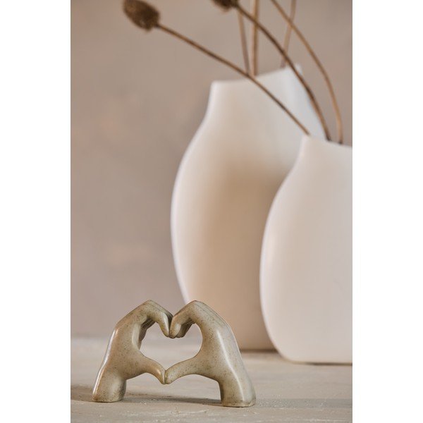 Statuetta in poliresina (altezza totale 15 cm) Hands – Light & Living-image-2