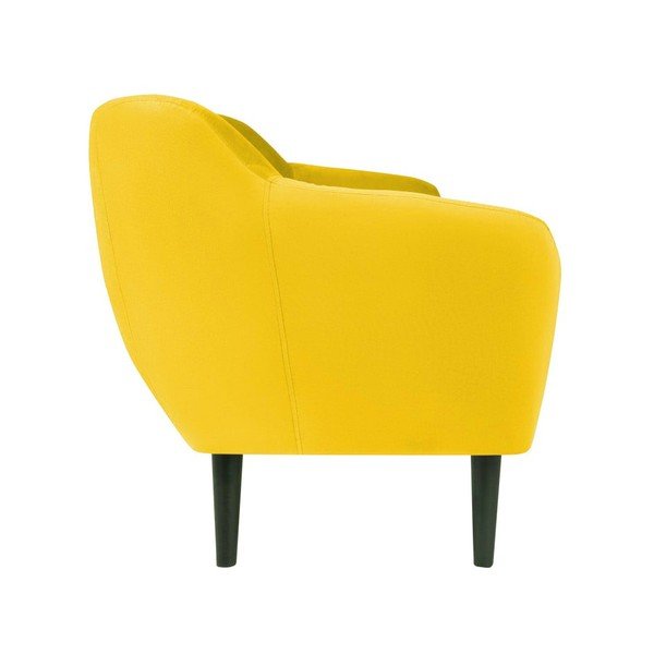 Divano in velluto giallo , 188 cm Toscane - Mazzini Sofas-image-3
