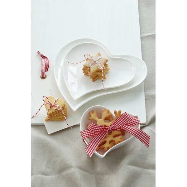 Set da portata in porcellana bianca 3 pezzi Amore - Maxwell & Williams-image-1