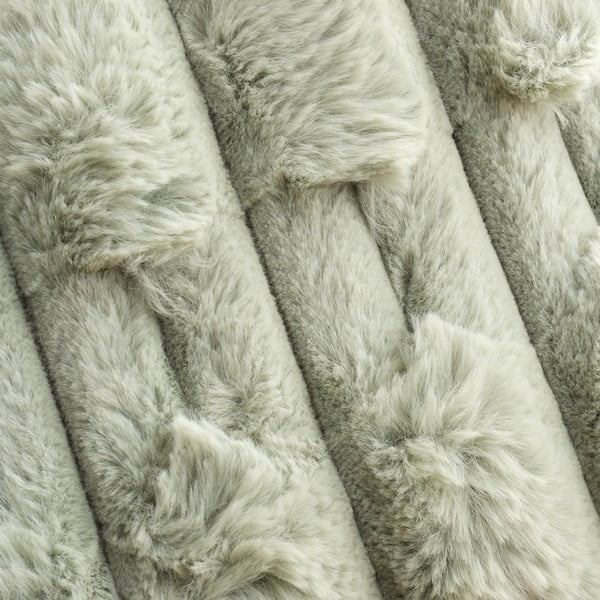 Cuscino decorativo in micropile 50x50 cm Carved Fur – Bianca-image-1