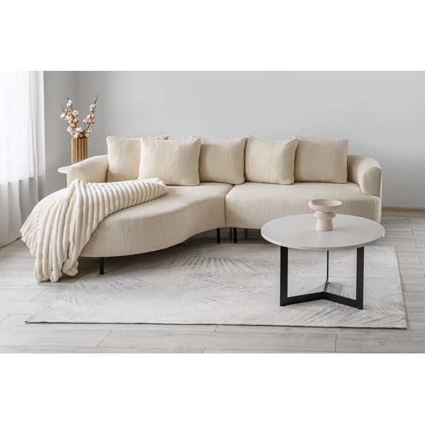 Divano angolare beige (angolo sinistro) Vitoria - Scandic-image-1