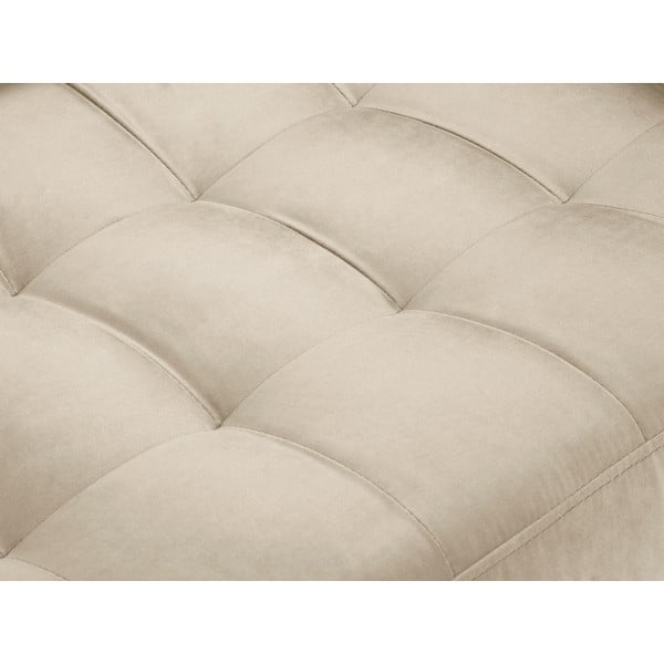 Divano in velluto beige, 174 cm Santo - Milo Casa-image-1