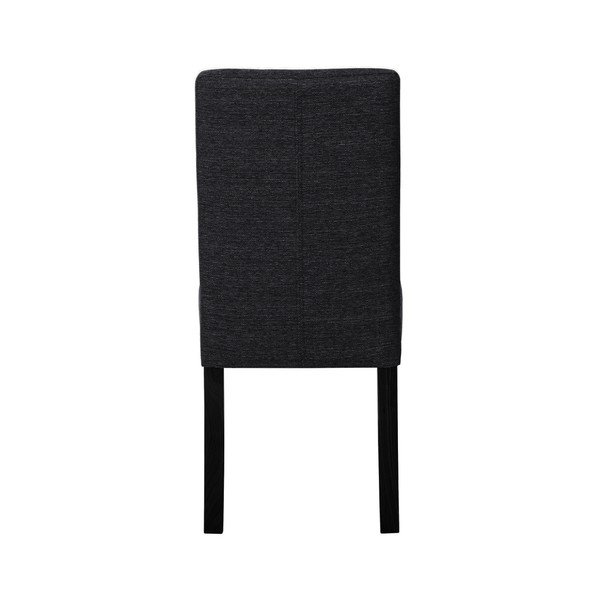 Sedia nera con gambe in faggio nero Tonka - Ted Lapidus Maison-image-4
