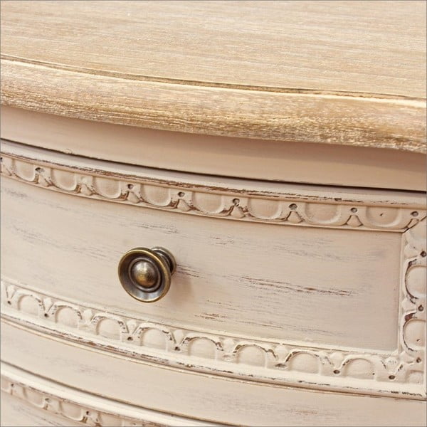 Comodino color crema Clarisse – Bizzotto-image-1