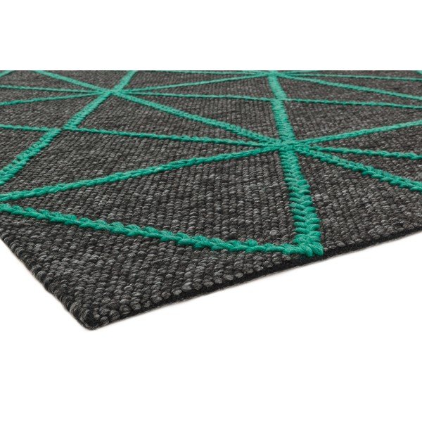 Tappeto nero e verde Prisma, 120 x 170 cm - Asiatic Carpets-image-3