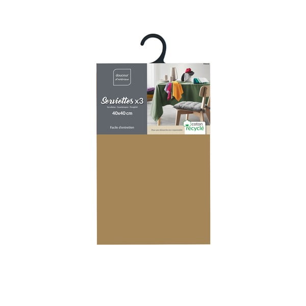 Set di tovaglioli 3 pz 40x40 cm Mistral – douceur d'intérieur-image-1