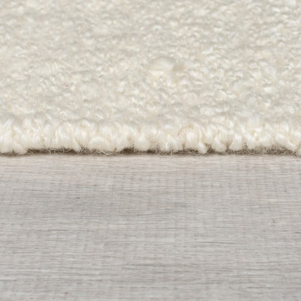 Tappeto color crema/di colore naturale in misto lana tessuto a mano 160x230 cm Eric Checkboard – Flair Rugs-image-4