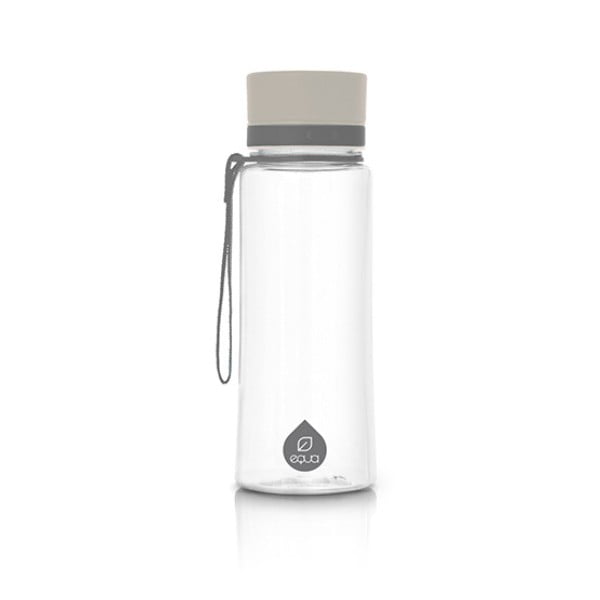 Bottiglia da viaggio grigia da 0,6 l Plain - Equa