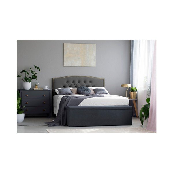 Testiera grigio argento Mazzini Sofas Cloves, 140 x 120 cm - Cosmopolitan Design-image-2