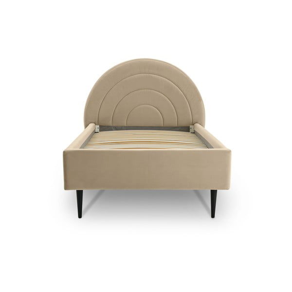 Letto per bambini beige con contenitore 120x200 cm Rainbow - Scandic-image-2
