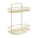 Mensola da bagno in acciaio color oro Onda - Metaltex