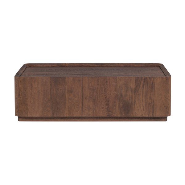 Tavolino da salotto di colore naturale in mango massiccio 60x130 cm Volu – WOOOD-image-2