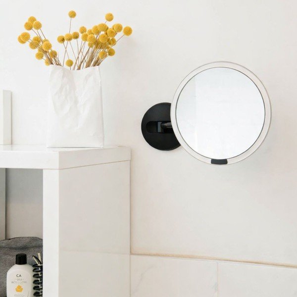 Specchio da parete/per make-up con illuminazione/con ingrandimento (con ingrandimento 5x) 8x23 cm Sensor – simplehuman-image-1