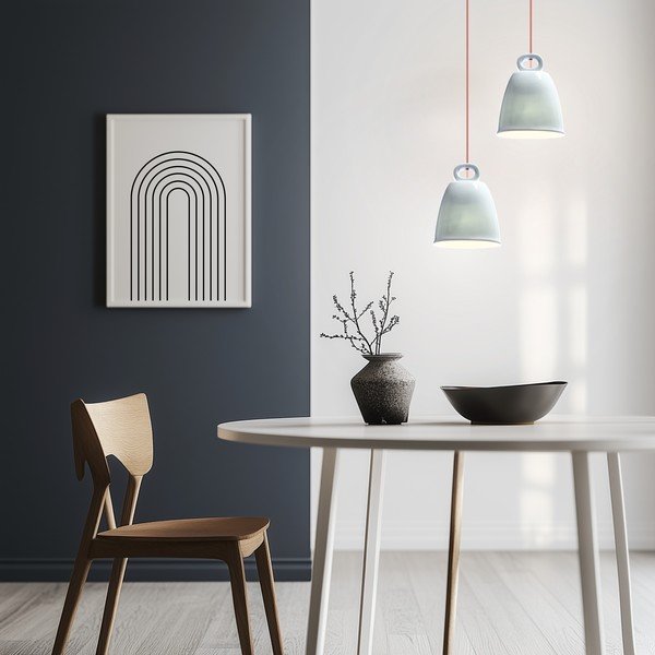 Lampadario per bambini blu con paralume in ceramica Sewilla – Candellux Lighting-image-1