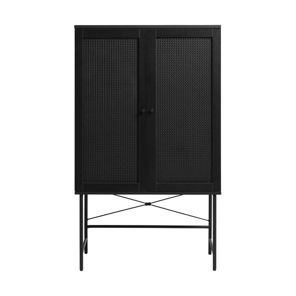 Mobile nero in rovere 80x135 cm Pensacola - Unique Furniture