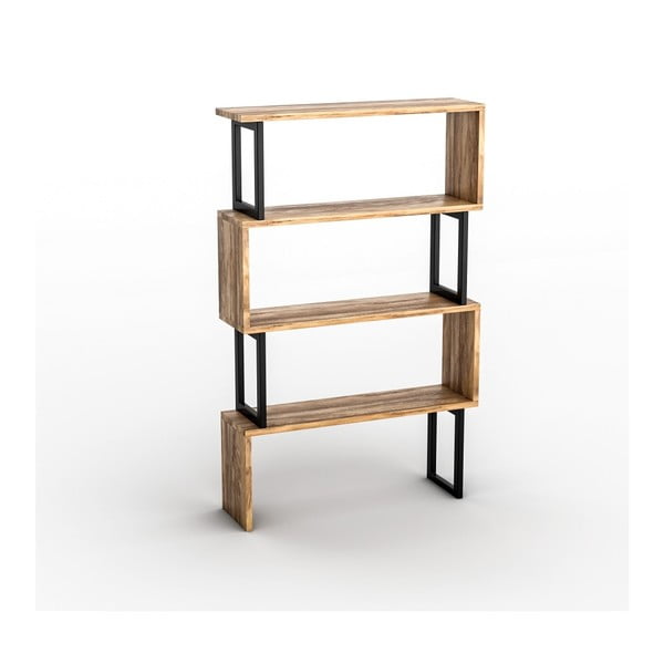 Libreria in noce con dettagli in noce nero Ceylan - Kalune Design