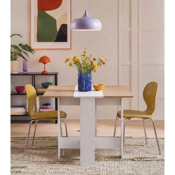 Tavolo da pranzo pieghevole con piano in rovere 76x28 cm Papillon - TemaHome-image-1
