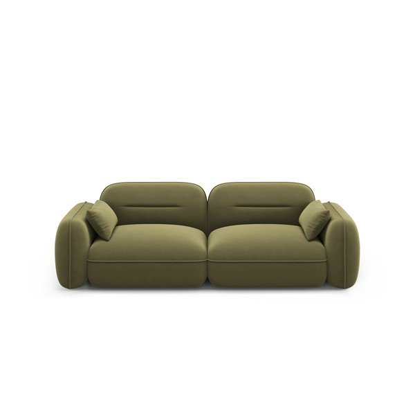 Divano in velluto verde 230 cm Audrey - Interieurs 86