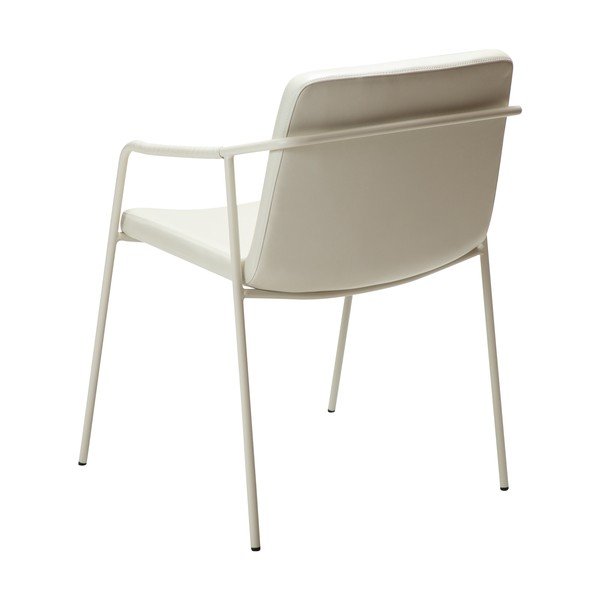 Sedia da pranzo color crema con braccioli Boto – DAN-FORM Denmark-image-3