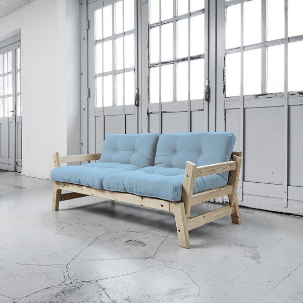 Rozkládací pohovka Karup Step Natural/Celeste