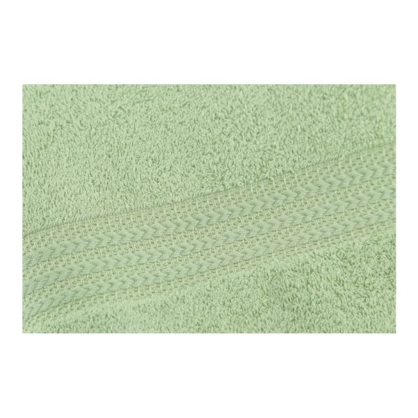 Asciugamano verde in puro cotone, 30 x 50 cm - Foutastic-image-2
