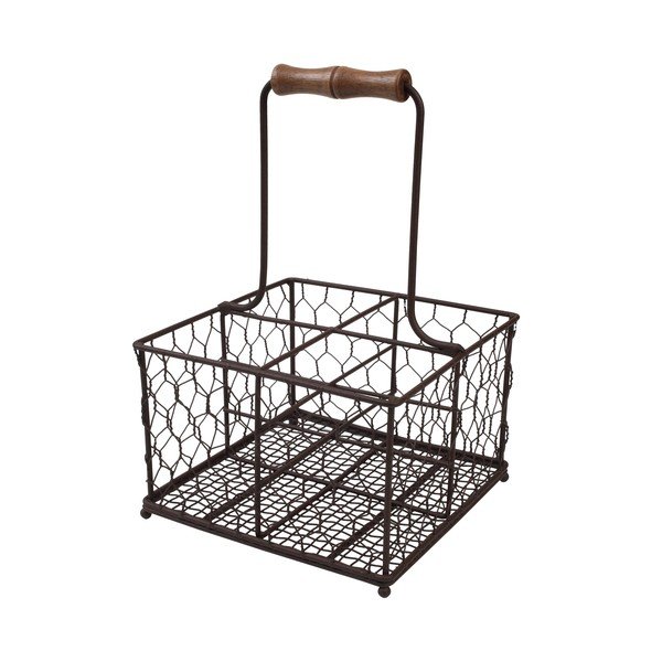 Custodia in metallo per 4 bottiglie Provence - T&G Woodware