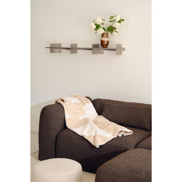 Coperta beige/color crema 150x200 cm Tul – noo.ma-image-3