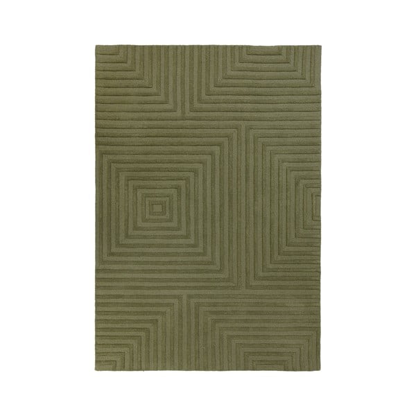Tappeto di lana verde Estela, 160 x 230 cm - Flair Rugs