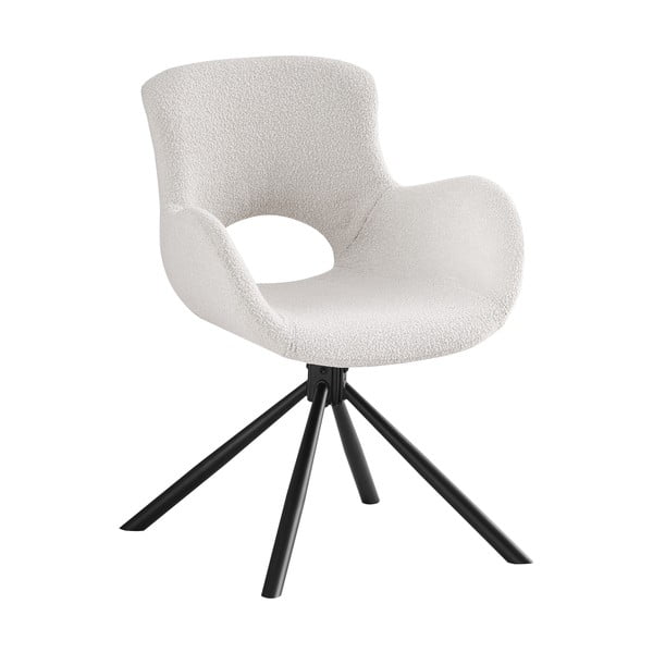 Set di sedie da pranzo bianca in imbottito con braccioli 2 pz Amorim – House Nordic-image-2