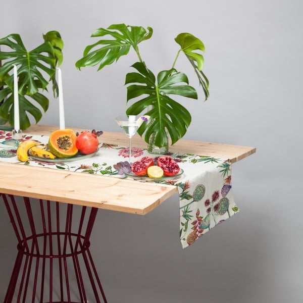 Set di 2 runner da tavola con lino Flores Salvajes - Madre Selva-image-1