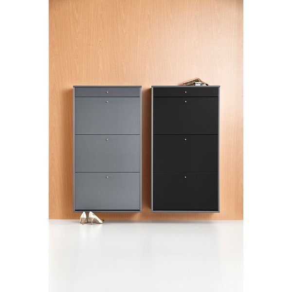 Scarpiera incernierata grigia Mistral - Hammel Furniture-image-4