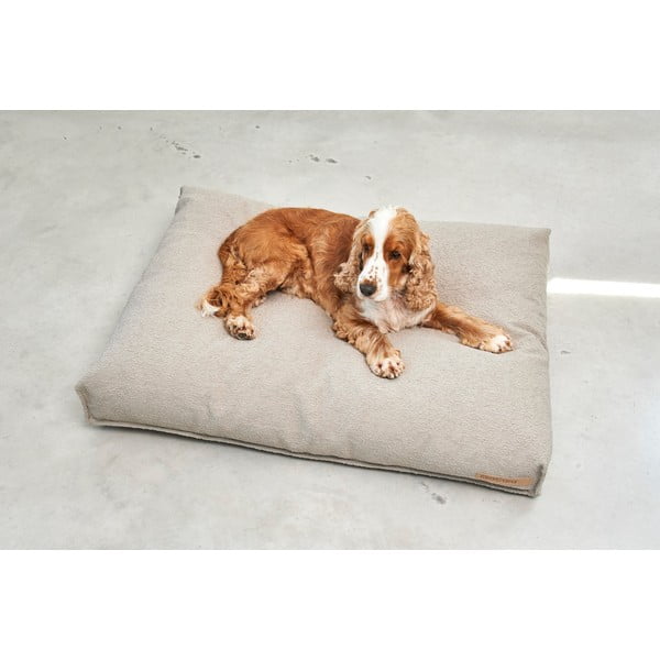 Materassino marrone chiaro in bouclé per cane 120x90 cm Mondo Cappuccino L – MiaCara-image-3