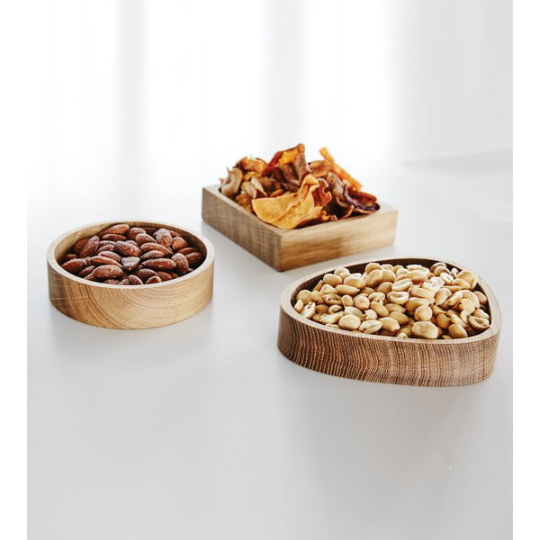 Scatola decorativa di colore naturale in legno ø 11x3 cm Circle S – LIND DNA-image-3