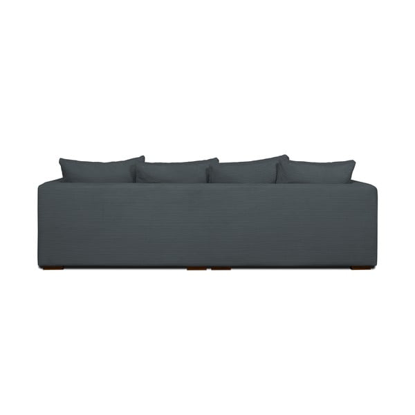Divano in velluto a coste grigio 266 cm Comfy - Scandic-image-3