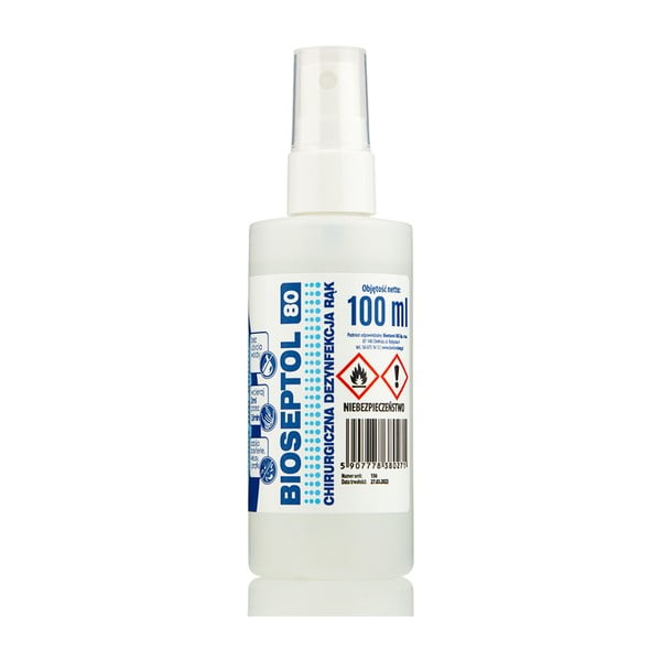 Spray disinfettante antibatterico Bioseptol 80, 100 ml - Unknown