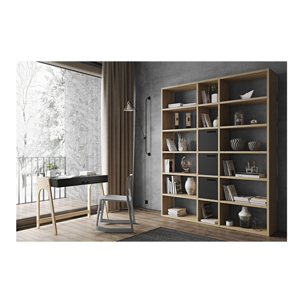 Libreria in rovere decor 182x224 cm Pombal - TemaHome-image-1